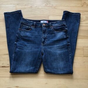 CAbi Higher Straight High-rise medium wash denim jeans - 6